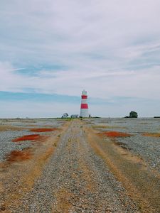 Preview wallpaper lighthouse, pebble, trail, orford ness