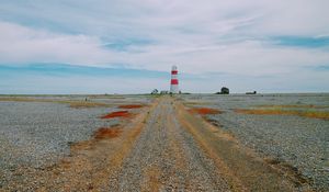 Preview wallpaper lighthouse, pebble, trail, orford ness