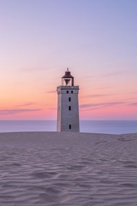 Preview wallpaper lighthouse, sands, relief, sea, sky