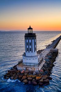 Preview wallpaper lighthouse, sea, building