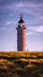 Preview wallpaper lighthouse, tower, building, grass