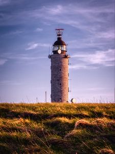 Preview wallpaper lighthouse, tower, building, grass