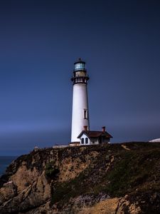 Preview wallpaper lighthouse, tower, cliff, landscape