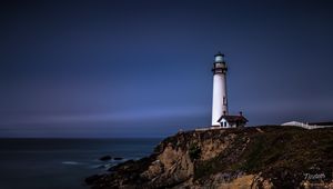 Preview wallpaper lighthouse, tower, cliff, landscape
