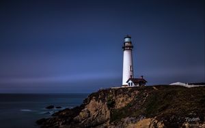 Preview wallpaper lighthouse, tower, cliff, landscape