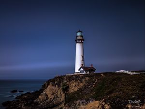 Preview wallpaper lighthouse, tower, cliff, landscape