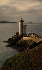 Preview wallpaper lighthouse, tower, rocks, ocean