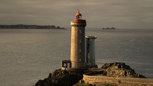 Preview wallpaper lighthouse, tower, rocks, ocean