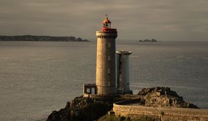 Preview wallpaper lighthouse, tower, rocks, ocean