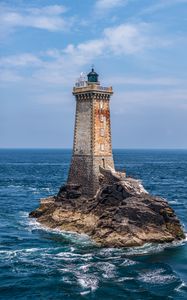 Preview wallpaper lighthouse, tower, sea, ocean, island