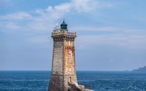 Preview wallpaper lighthouse, tower, sea, ocean, island