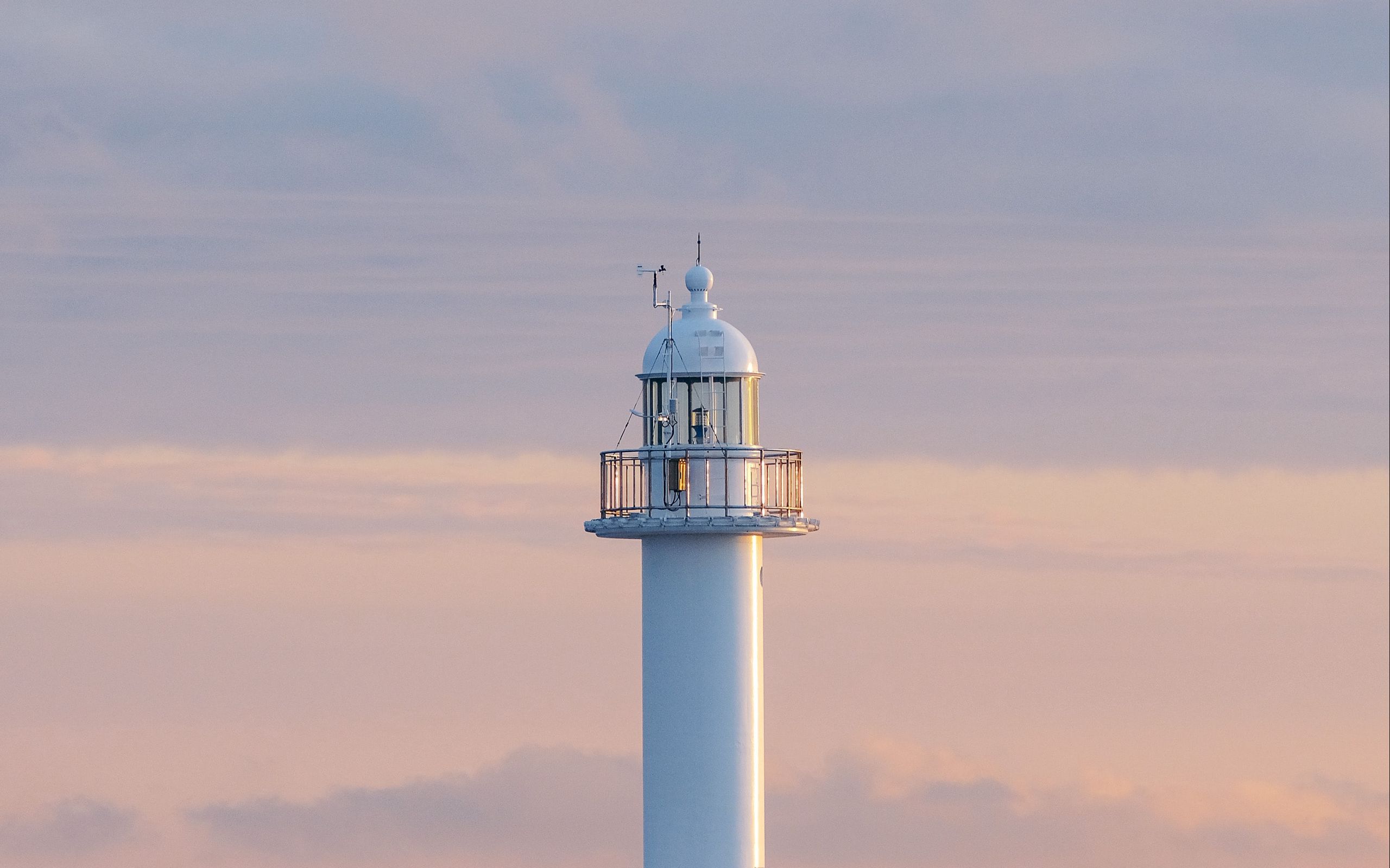 2560x1600 Wallpaper lighthouse, tower, white, minimalism