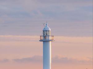 Preview wallpaper lighthouse, tower, white, minimalism