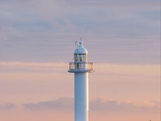 320x240 Wallpaper lighthouse, tower, white, minimalism