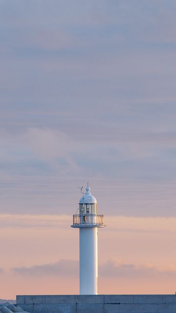 360x640 Wallpaper lighthouse, tower, white, minimalism