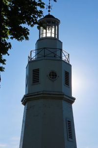 Preview wallpaper lighthouse, tree, architecture, light