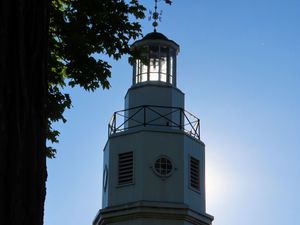Preview wallpaper lighthouse, tree, architecture, light