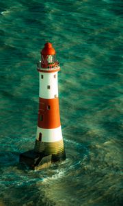 Preview wallpaper lighthouse, water, building, architecture, sea