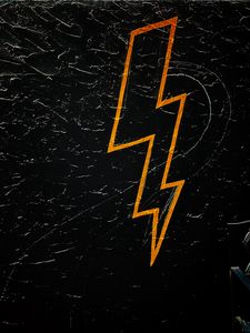 Preview wallpaper lightning, art, wall, black, texture