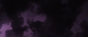 Preview wallpaper lightning, clouds, storm, purple