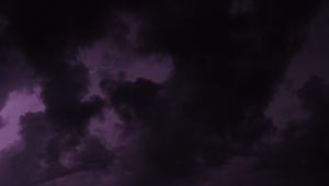 Preview wallpaper lightning, clouds, storm, purple