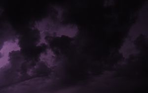 Preview wallpaper lightning, clouds, storm, purple