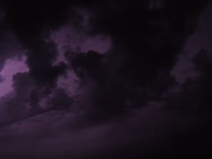 Preview wallpaper lightning, clouds, storm, purple