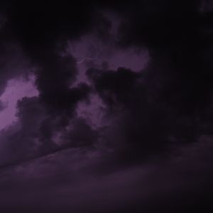Preview wallpaper lightning, clouds, storm, purple
