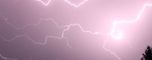 Preview wallpaper lightning, flash, thunderstorm, night, dark