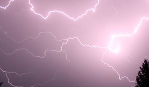 Preview wallpaper lightning, flash, thunderstorm, night, dark