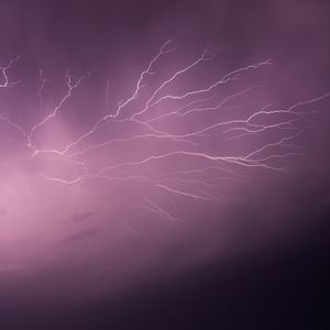 Preview wallpaper lightning, sky, dark, night