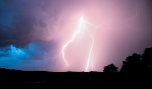 Preview wallpaper lightning, sky, night, glow