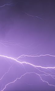 Preview wallpaper lightning, storm, sky, glow