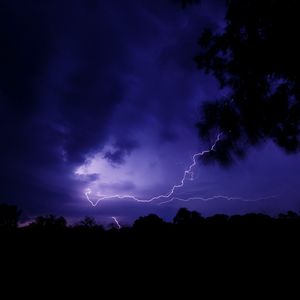 Preview wallpaper lightning, thunderstorm, night, dark, sky
