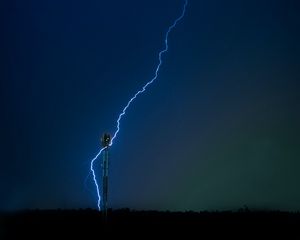 Preview wallpaper lightning, thunderstorm, night, nature