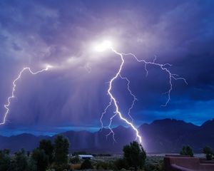 Preview wallpaper lightning, thunderstorm, sky, nature