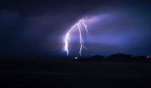 Preview wallpaper lightning, thunderstorm, sky, night