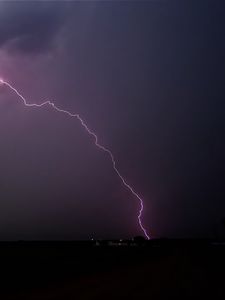 Preview wallpaper lightning, thunderstorm, sky, evening