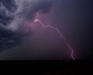 Preview wallpaper lightning, thunderstorm, sky, evening