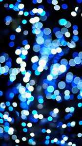 Preview wallpaper lights, bokeh, blur, blue, background