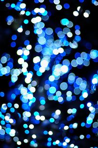 Preview wallpaper lights, bokeh, blur, blue, background