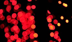 Preview wallpaper lights, bokeh, red, dark