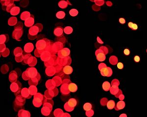 Preview wallpaper lights, bokeh, red, dark