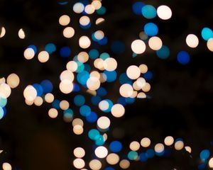 Preview wallpaper lights, bright, bokeh, holiday, christmas, new year, circles, color