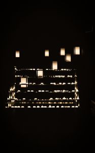 Preview wallpaper lights, building, light, darkness