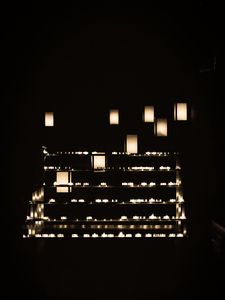 Preview wallpaper lights, building, light, darkness