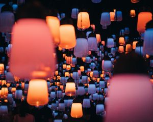 Preview wallpaper lights, bulbs, glow, holiday
