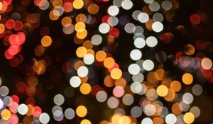 Preview wallpaper lights, circles, glare, bokeh, colorful