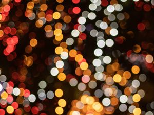 Preview wallpaper lights, circles, glare, bokeh, colorful