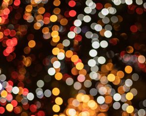 Preview wallpaper lights, circles, glare, bokeh, colorful